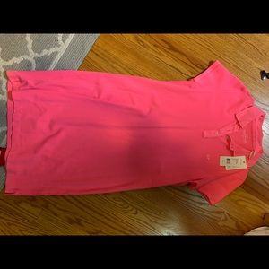 Logo Polo Dress Pink